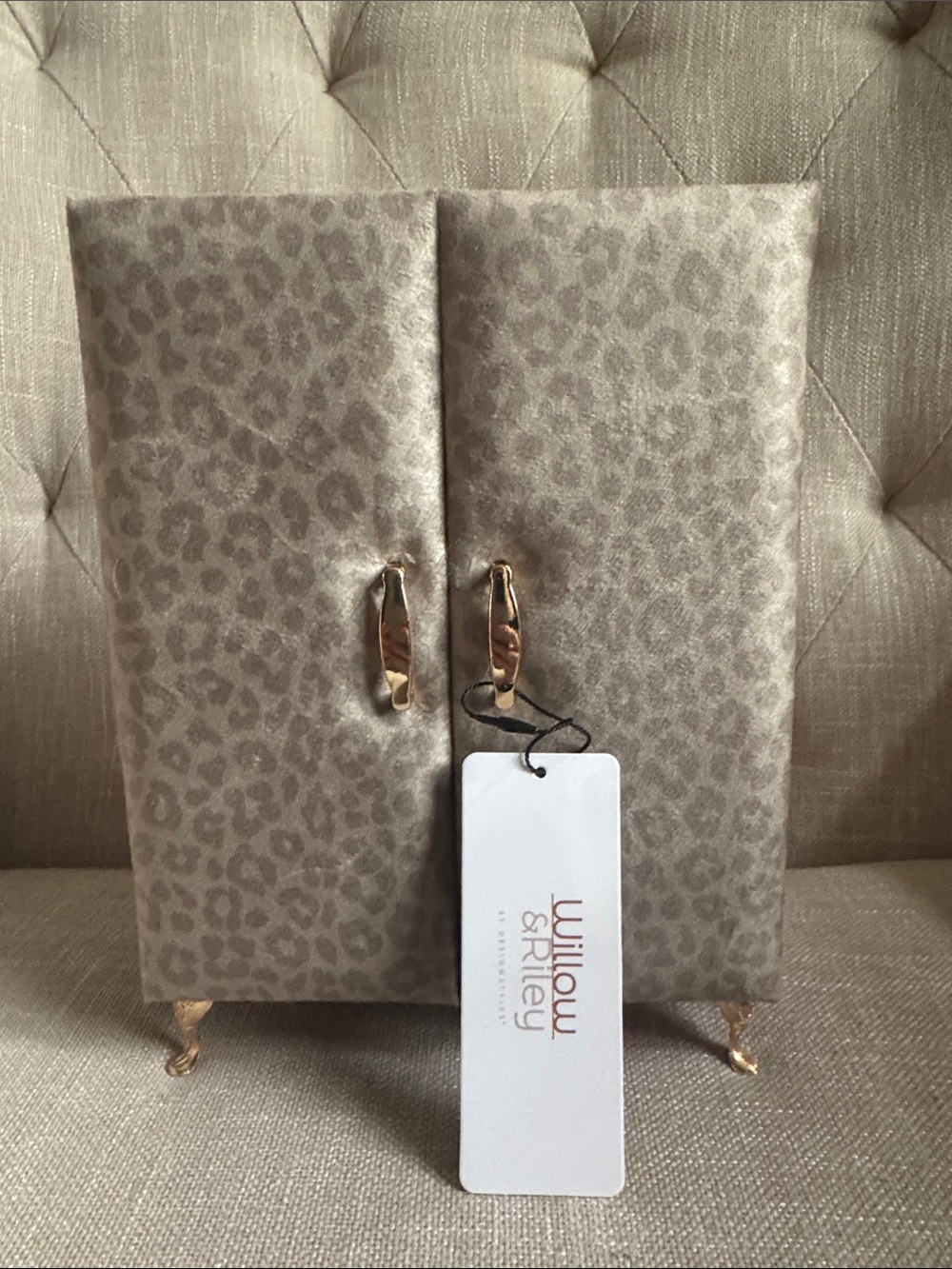 Leopard-Print Jewelry Cabinet